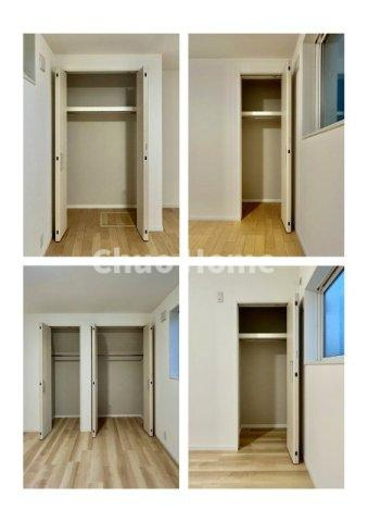 居室にはクローゼットを完備し、自由度の高い家具の配置が叶うシンプルな空間です。お子様の成長と必要になる子供部屋を与えるにはぴったりの間取りですね。