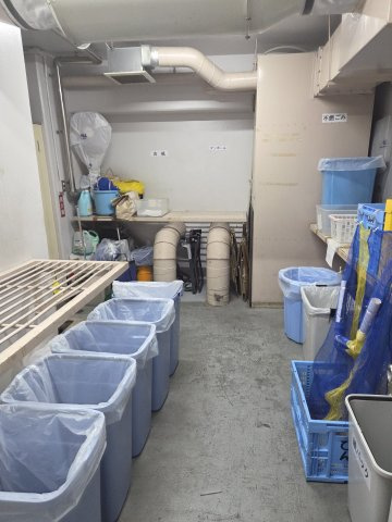 清掃の行き届いたゴミ置き場です
