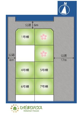 前面道路が広く、車の出し入れしやすい。