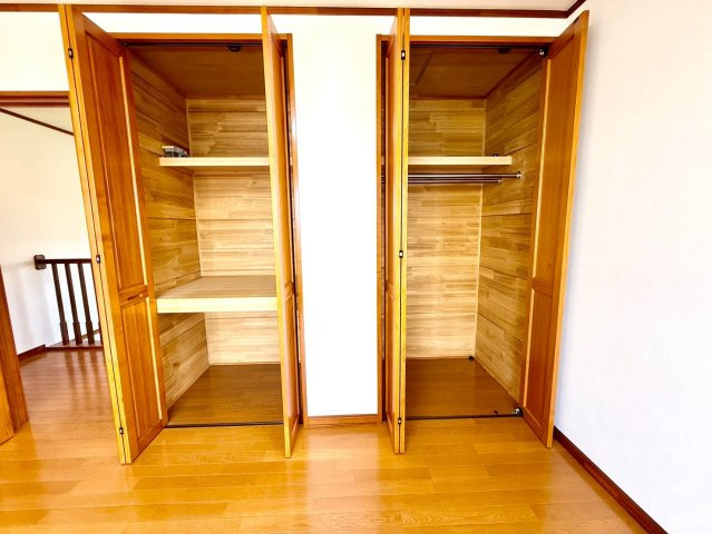 全居室収納付きで、お部屋がすっきり片付きます
