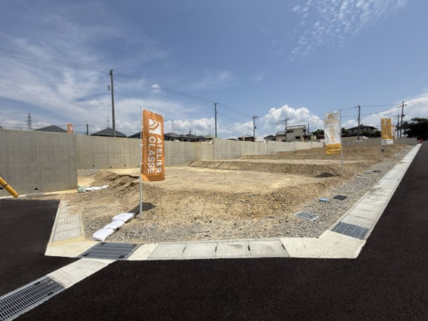 【城陽市寺田尼塚　43号地　売土地　建築条件付きの前面道路含む現地写真】