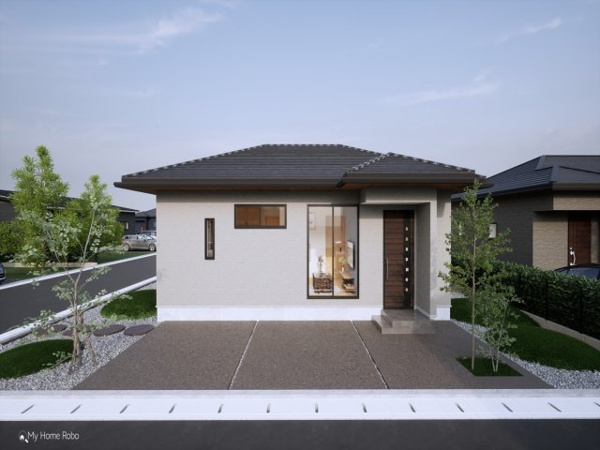 【城陽市寺田尼塚 57号地 売土地 建築条件付きの外観パース】