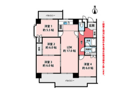 ノーブル滝子 ✨️仲介手数料無料✨️村雲小学校・円上中学校の間取り