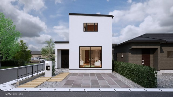 【真鶴二丁目の外観パース】