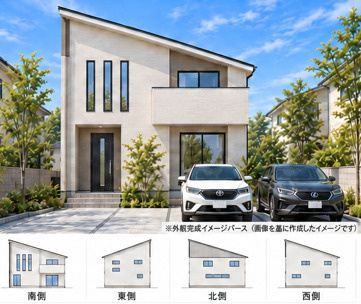 オープンハウスでの完成イメージ図※建築条件はありません。