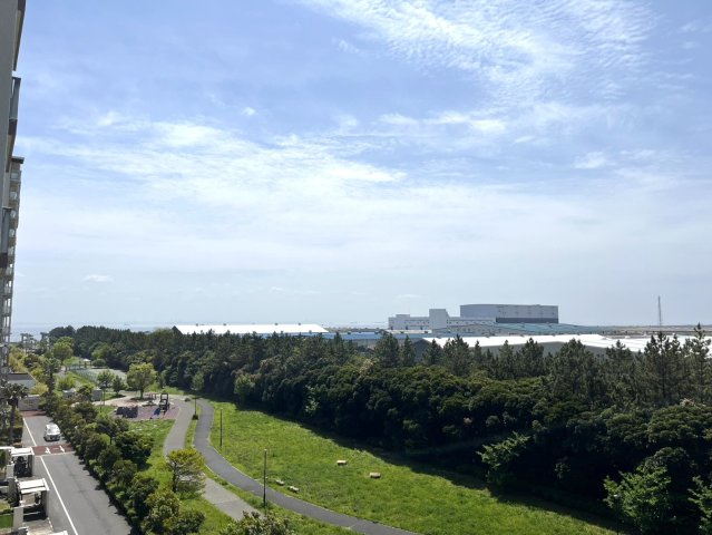バルコニーから海側の眺望