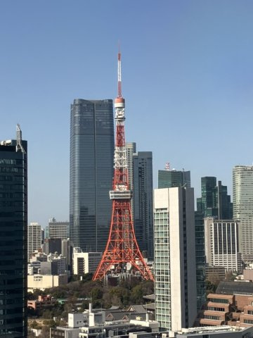 東京タワーが足元まで展望できる見事な眺望！