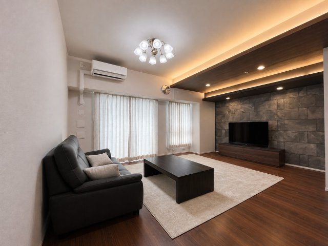【リビングダイニング】お部屋全体がとても明るく、暖かみある空間です☆