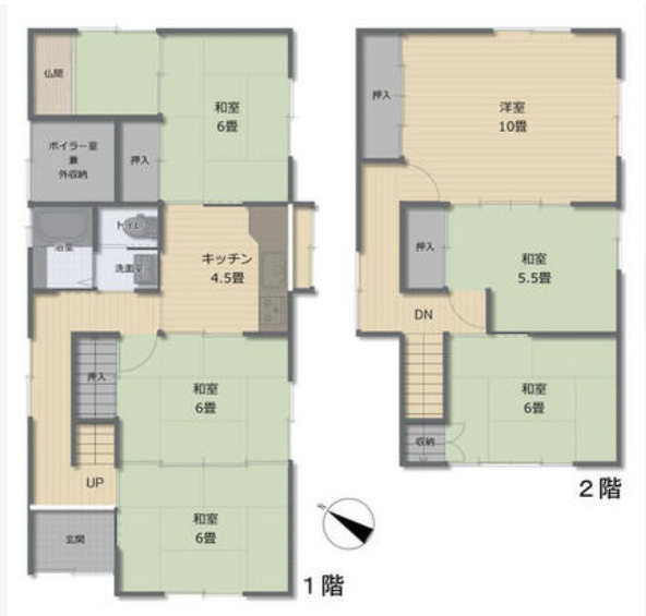 【12/8新規　戸建　高山市西之一色町　500万の間取り】