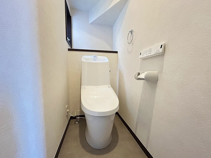 ゆったりとした空間のトイレです