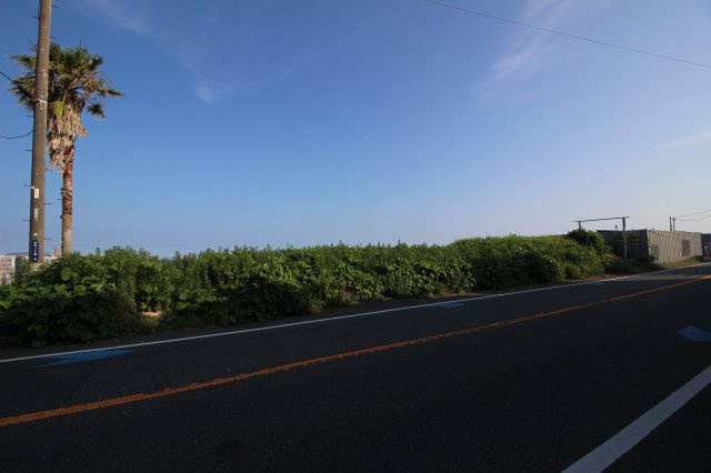 国道134号線沿いの土地です。幅員10ｍ以上で交通量も多い道路です。商売としてもおすすめです。夏の時期には花火大会も鑑賞できます。東京湾は船の往来が多く、時間共に変わる景色は優雅時を演出します。