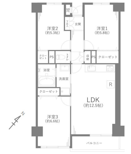 間取り：312001285962