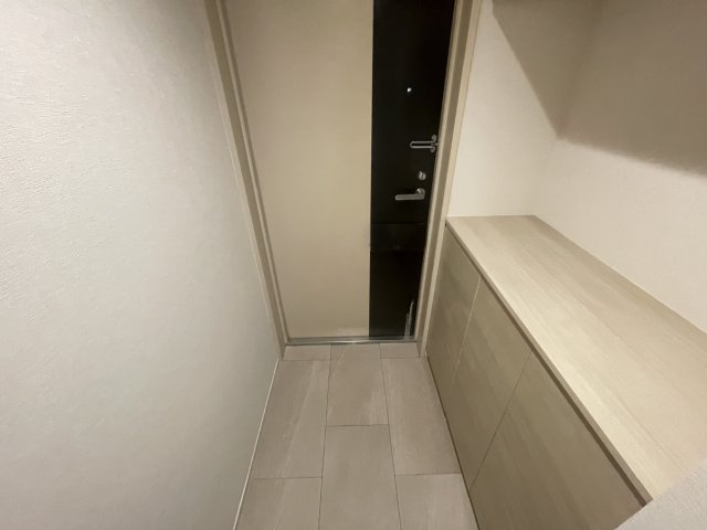 シューズボックス上も、思い思いのインテリアを。　