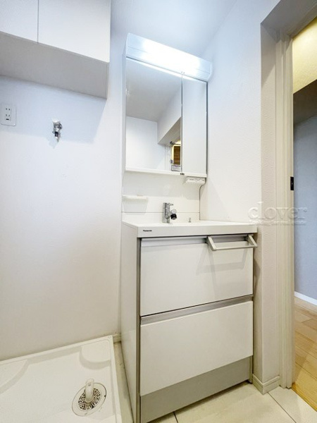 【高田馬場住宅の独立洗面台】