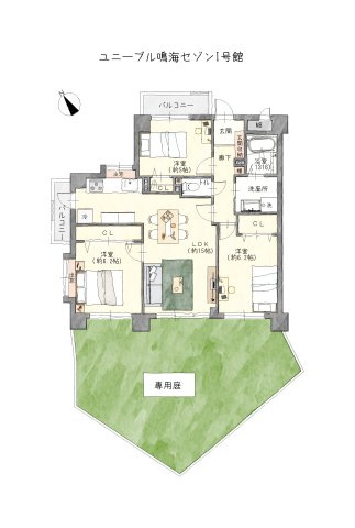 ペット飼育可能です♪1階住戸で庭付き！
