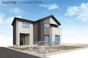 シンプルかつ洗練された外観デザイン。実際の雰囲気は現地や同仕様住宅で確認可能です。