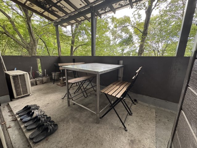 オシャレなテラスでBBQ