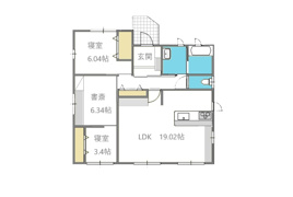 鹿野2丁目 中古戸建の間取り