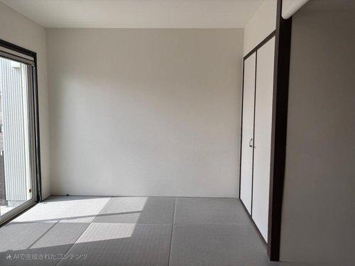 日当たり良好。　(視認性を高めるために備品類を削除する加工を行っております。)