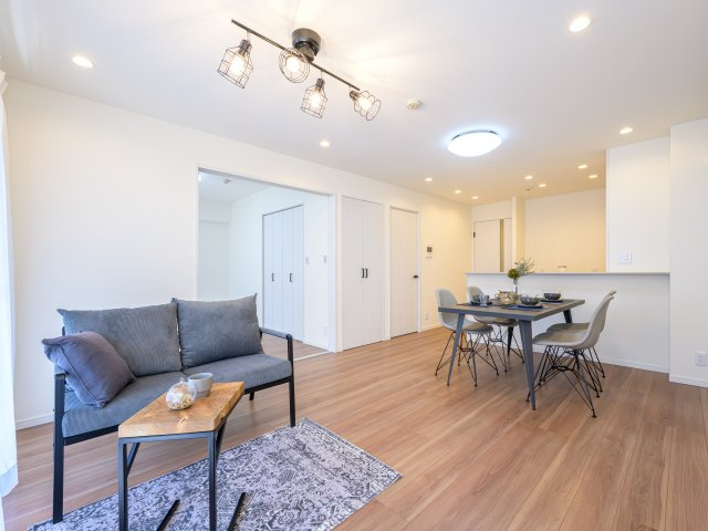 リビング/施工例◆LDK部分が約20.6帖あるので、お好みでお部屋をレイアウトできます！