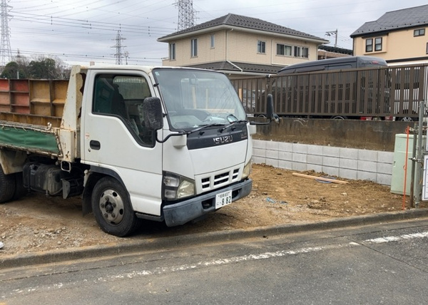 【八王子市大塚の新築戸建ての庭】