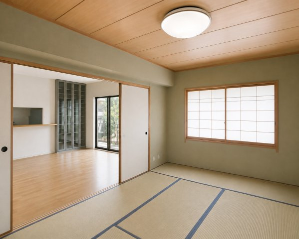 リビングと和室は続き間になっています。