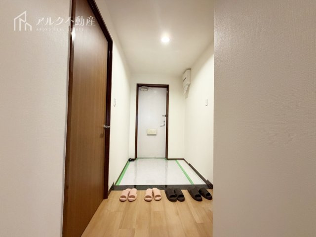 明るい玄関です