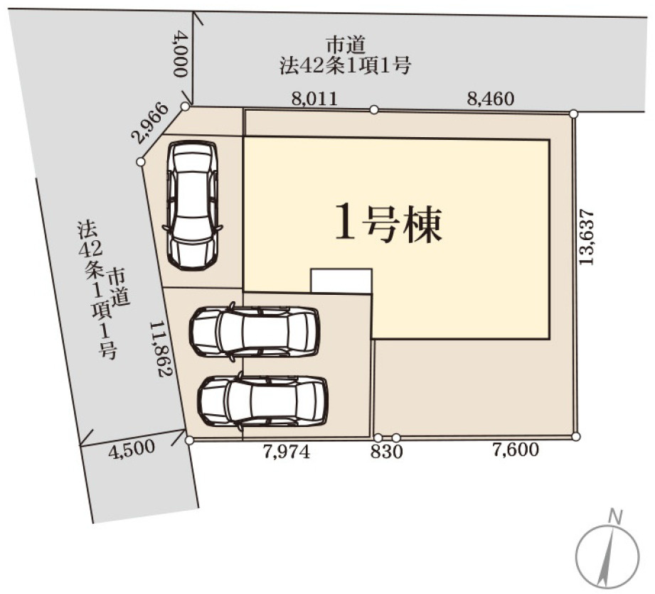 広々敷地で自由な暮らし。駐車も快適に、日常がワンランク上に。
