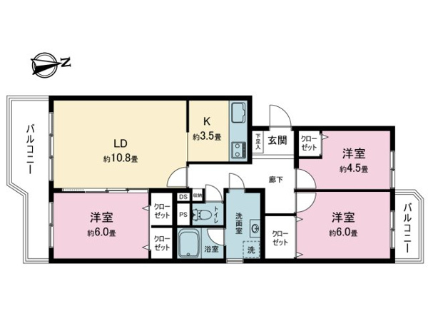 新ゆりグリーンタウン アカシア街区の間取り
