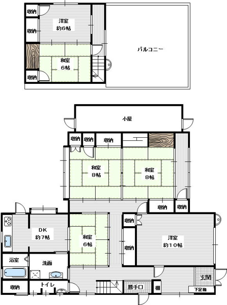 【伊都郡かつらぎ町大字笠田東・一戸建ての間取り】