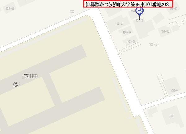 【伊都郡かつらぎ町大字笠田東・一戸建ての地図】