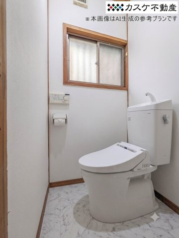 ※本画像はAI生成の参考プランです。工事費用目安：約20万円（現場状況や仕様選定により変動あり）。掲載設備：クリナップBGA＋内装工事。詳細な見積りやプランについてはお気軽にご相談ください。