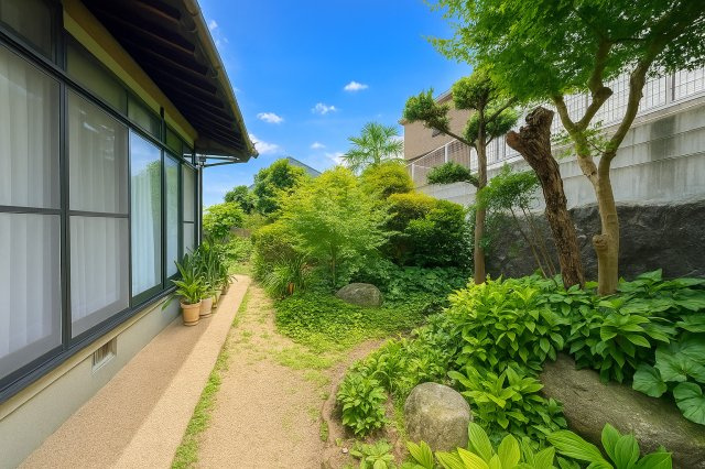 お庭が付いています