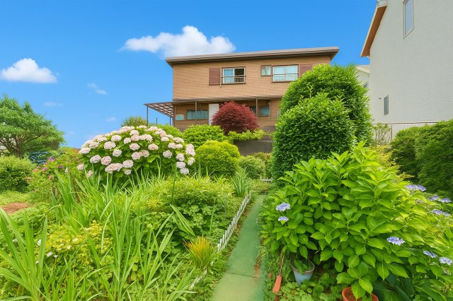 お庭で自由な時間を過ごせます