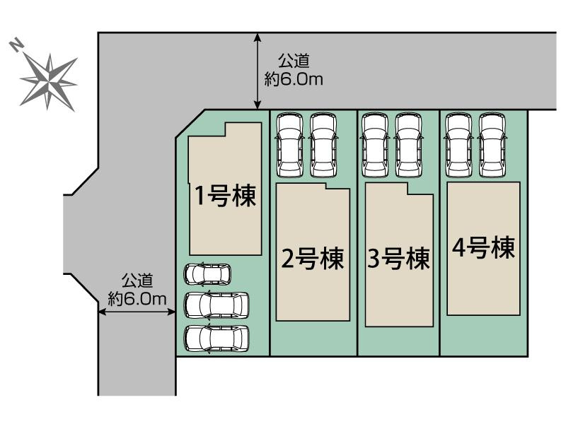 1号棟の区画図です
