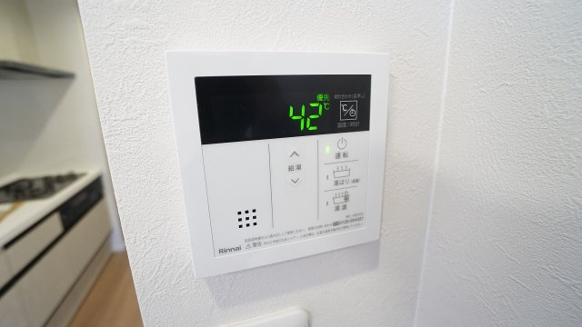 給湯操作パネル　お風呂の準備も楽ちん