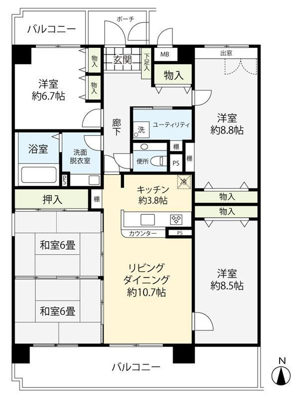 118.62？の5LDK/ご自身好みのリフォーム可能です。