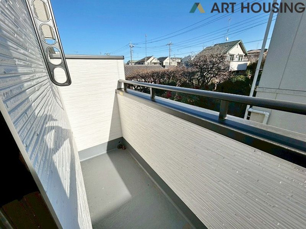 【町田市鶴川４丁目　新築一戸建て　3号棟のバルコニー】