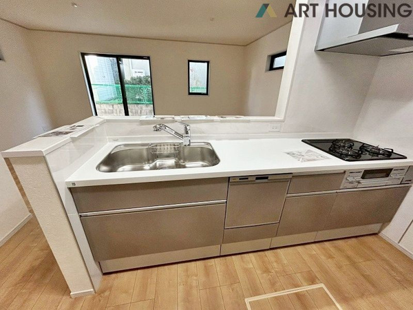 【町田市鶴川４丁目　新築一戸建て　3号棟のキッチン】