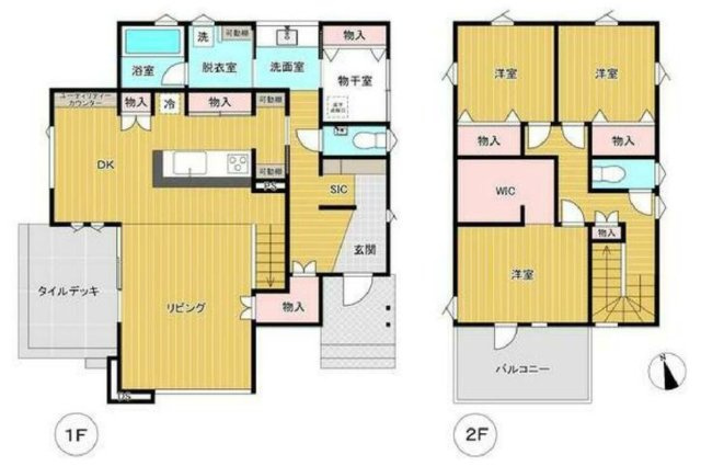 ■間取り図｜敷地面積：202.60（約61.28坪）　建物面積：115.09（約34.81坪）