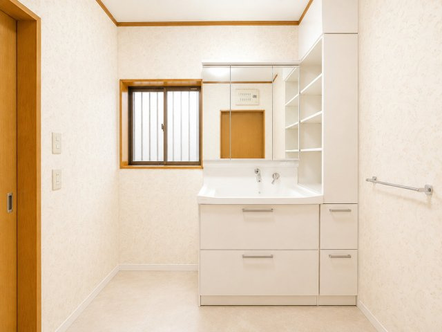 独立洗面台で身支度をすべて済ませてしまいましょう