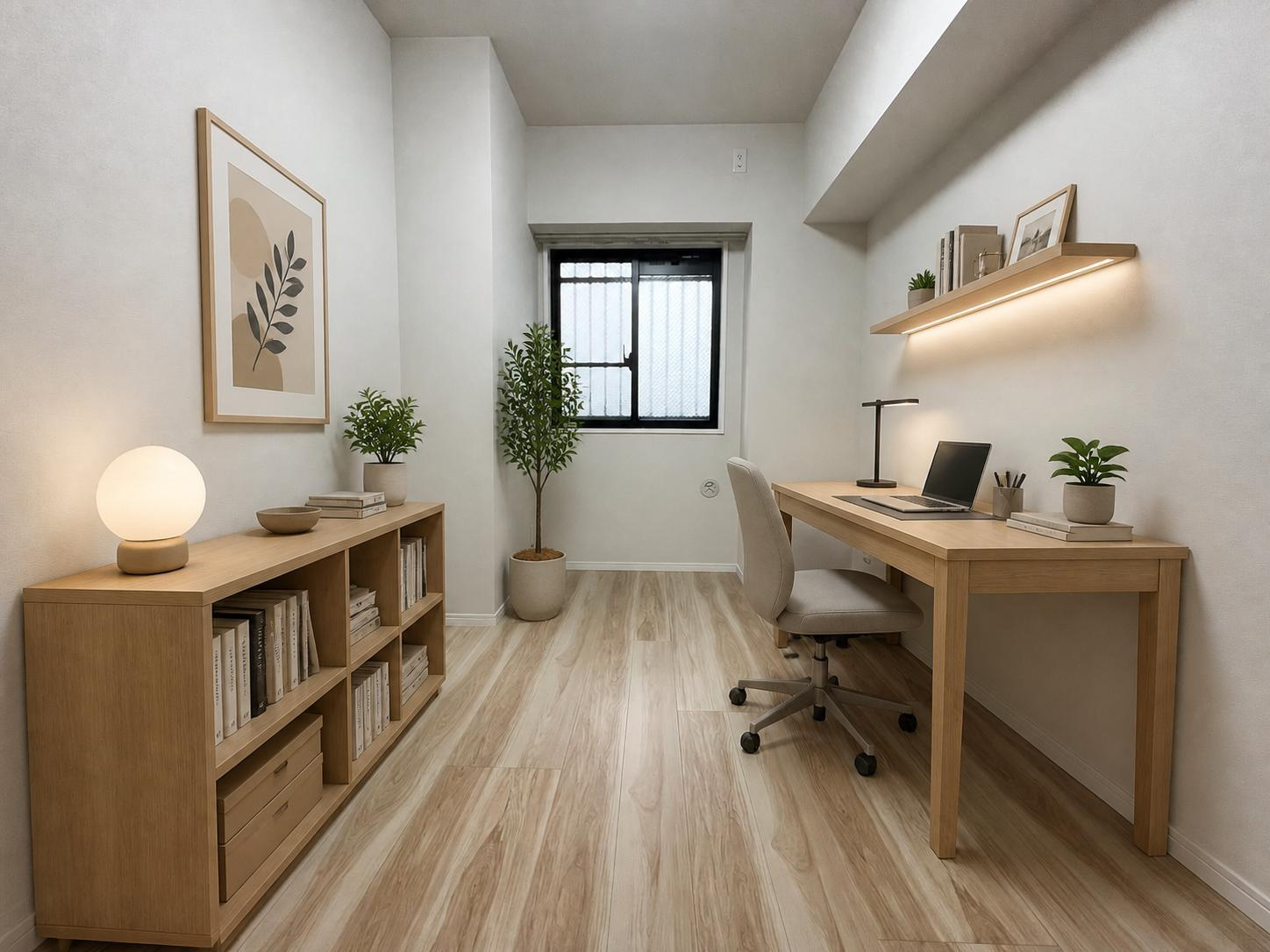 4.5帖の洋室は作業部屋や個人部屋としても大活躍　※家具はCGです。販売価格には含まれません
