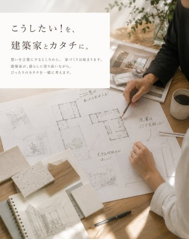 ご要望に合わせて建築家が間取りをご提案