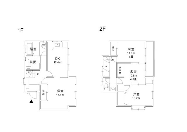 4DKはダイニングキッチンと4つの居室がある間取りです。大家族や二世帯住宅、または複数人で暮らす場合に適しています。食事スペースとくつろぎの場を分け、それぞれの個室も確保できるため、快適に過ごせます。