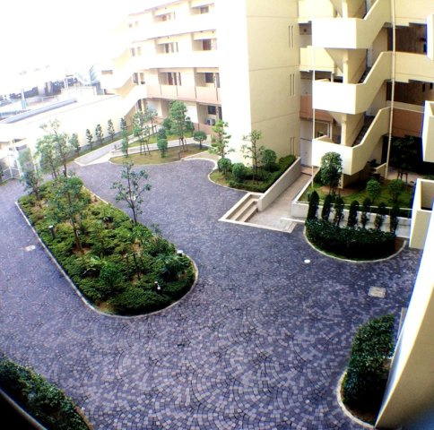 マンションの敷地内には豊富な植栽が彩り、ここに住まう人の目を楽しませ、心を癒してくれます。