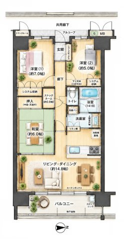 間取り図はいかがですか？ご希望を叶える間取りですか？リビングの広さは？水回りの位置は？カウンターキッチン？など色々な情報が集約されています。弊社ではリフォームなどのご相談も承っております。