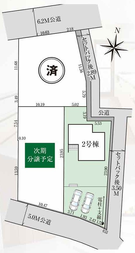 図面と現況が異なる場合、現況を優先とします。【2号棟】