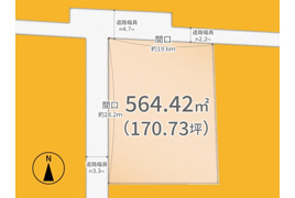 京田辺市東古森　売土地の間取り