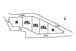 甲斐市西八幡　分譲地④の間取り