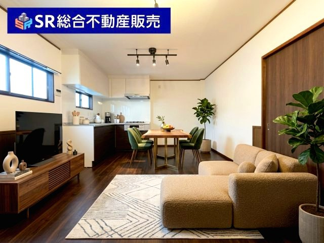 2F　13.0帖。ご家族と毎日顔を合わせられる造りでゆったりとお過ごしいただける空間です！（インテリアはAIイメージ）